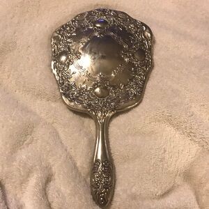 Elegant Silver Hand Mirror